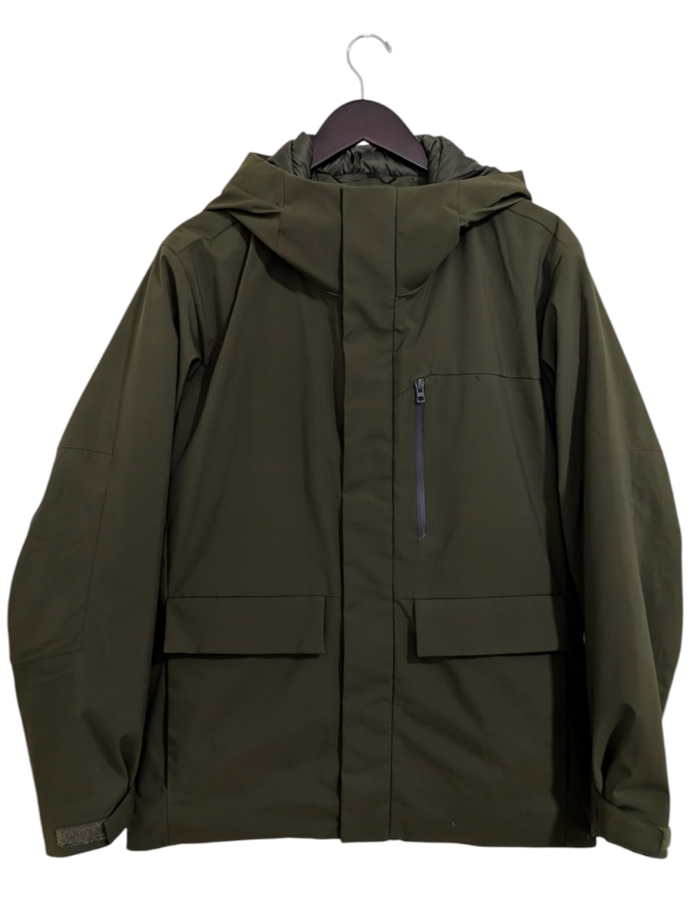 Uniqlo Hybrid Down Parka - Olive Green - Men’s Size Small